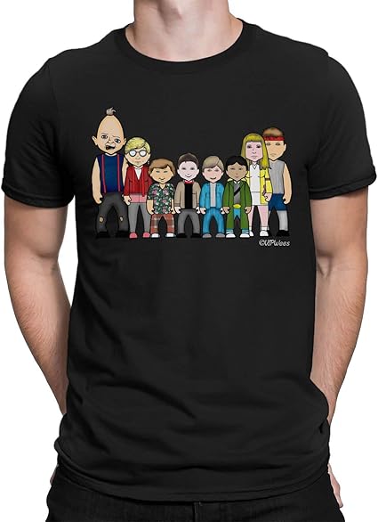 vipwees, Hey You Guys!, Mens Original Film & TV Caricature Organic Cotton T- Shirt