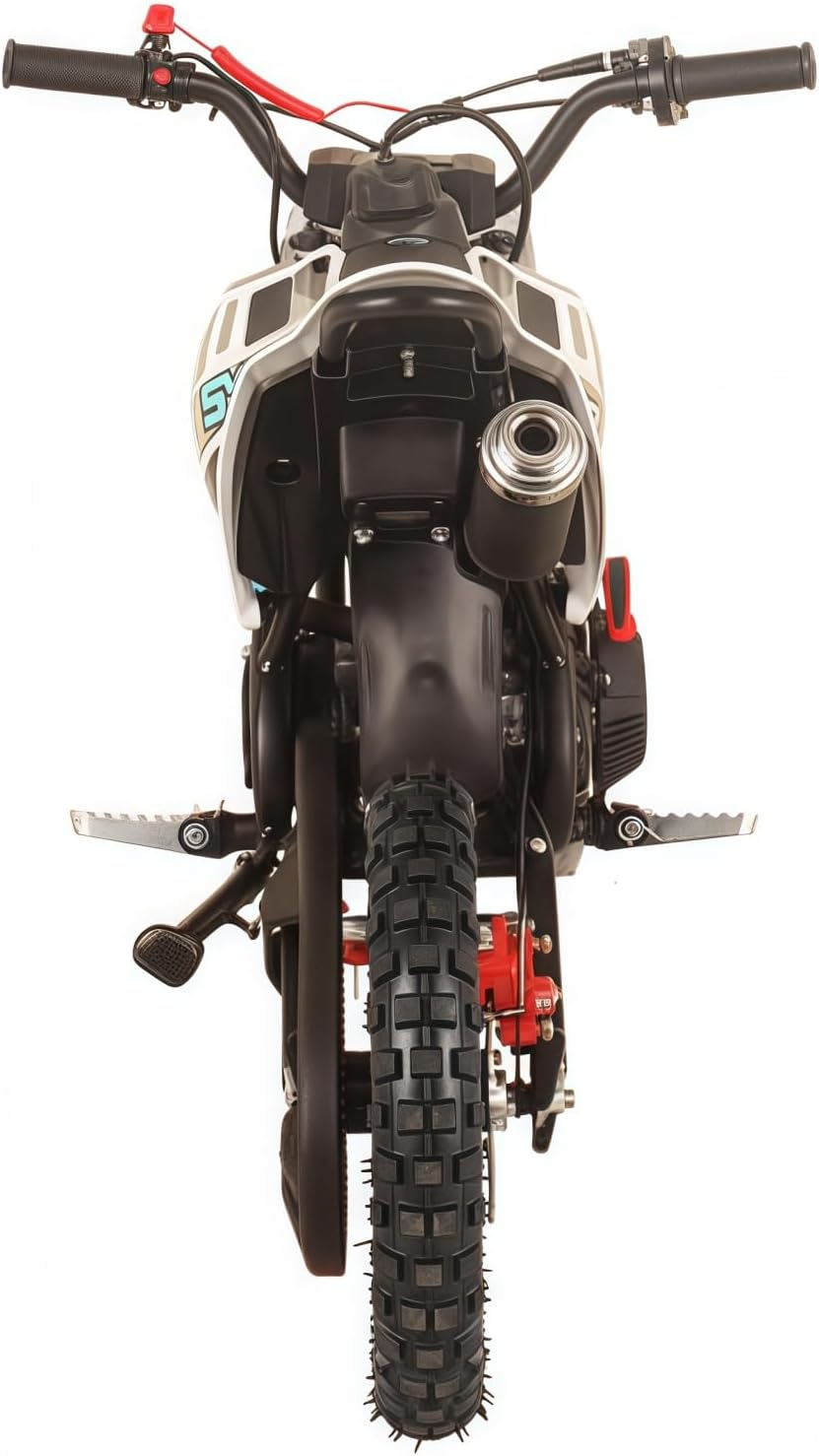 SYX MOTO 60cc Gas Dirt Bike, 4-Stroke Pit Bike for 8-14, Pull Start Gas Powered Off-Road Mini Motorcycle, Ideal for Trail & Motocross, Up 22 Mph, 143 lbs Maximum Load, W/EPA Approved (Black)