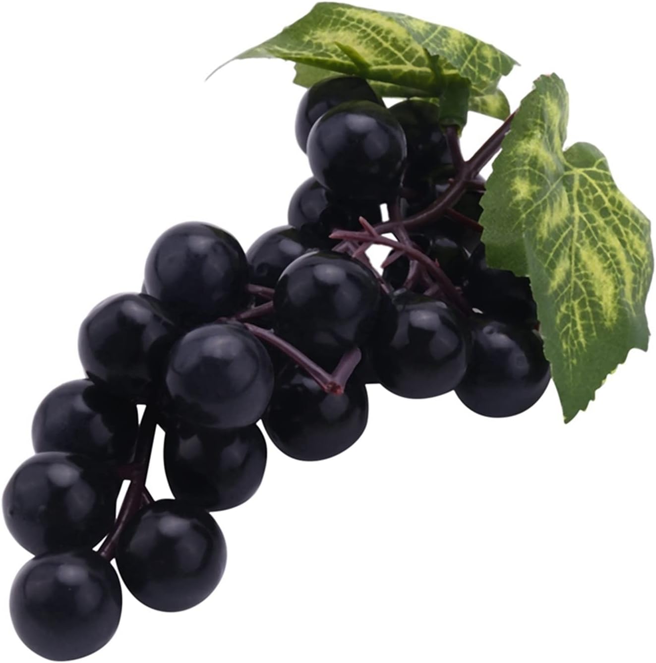 yaoqijie 18PC Artificial Grapes, Artificial Grapes, Mini Grape Clusters, Hanging Decorations, Wedding Fruit Wine Decorations Lasting (Color : Blackagategreen)