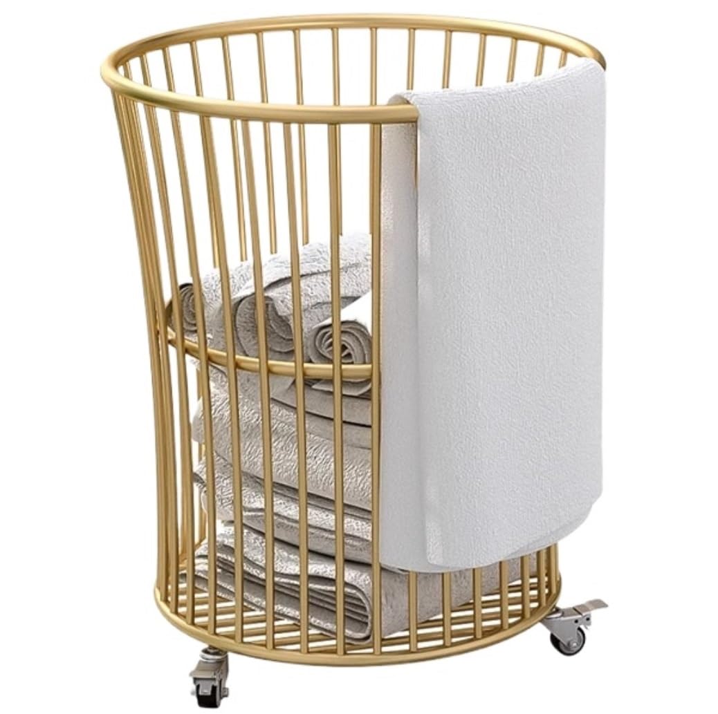 Panier à linge avec roulettes pour simplifier la buanderie