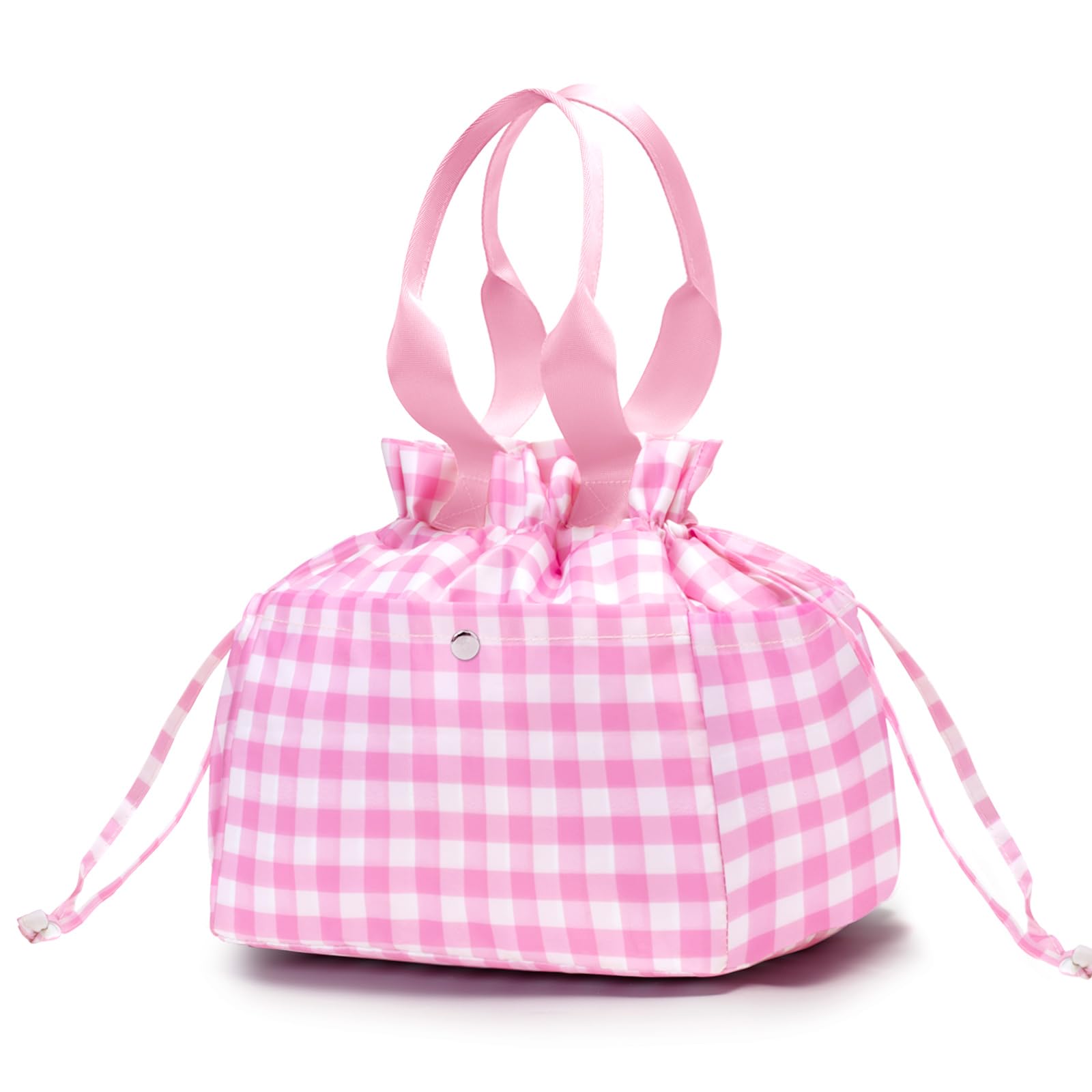 AOTM Lunchtasche Damen, Isolierte Lunchbox mit Kordelzug, Eingedickter Großer Verschluss Bento Box Isolierte Tasche, Wasserdichtes/Öl-Futter Lunchtasche, Tragbare kühlbox klein Arbeit/Unterwegs