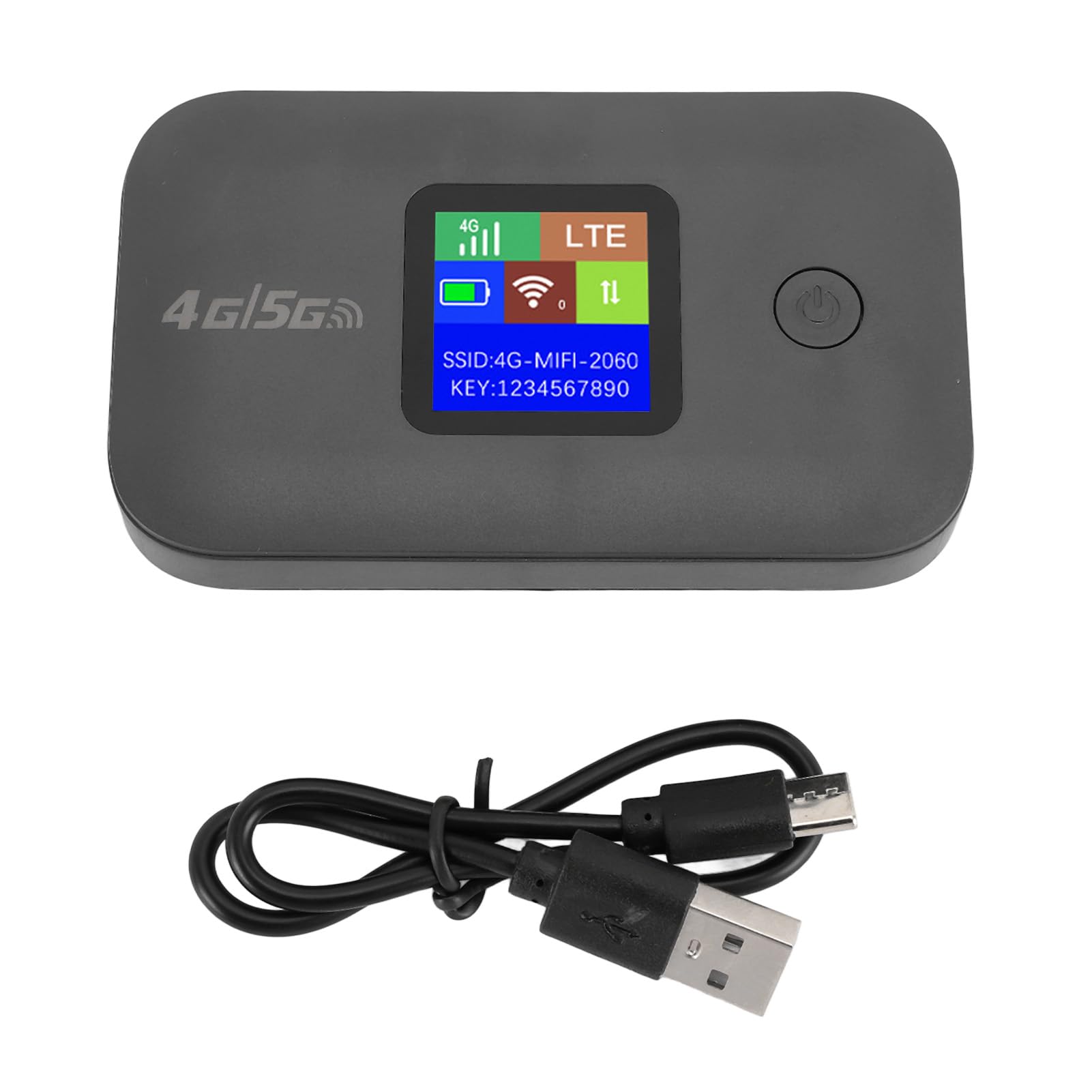 Router WiFi 4G LTE Portatile, Hotspot MiFi Mobile con Slot per Scheda SIM, Supporta 10 Dispositivi per Viaggiatori in Auto, Versione Europea