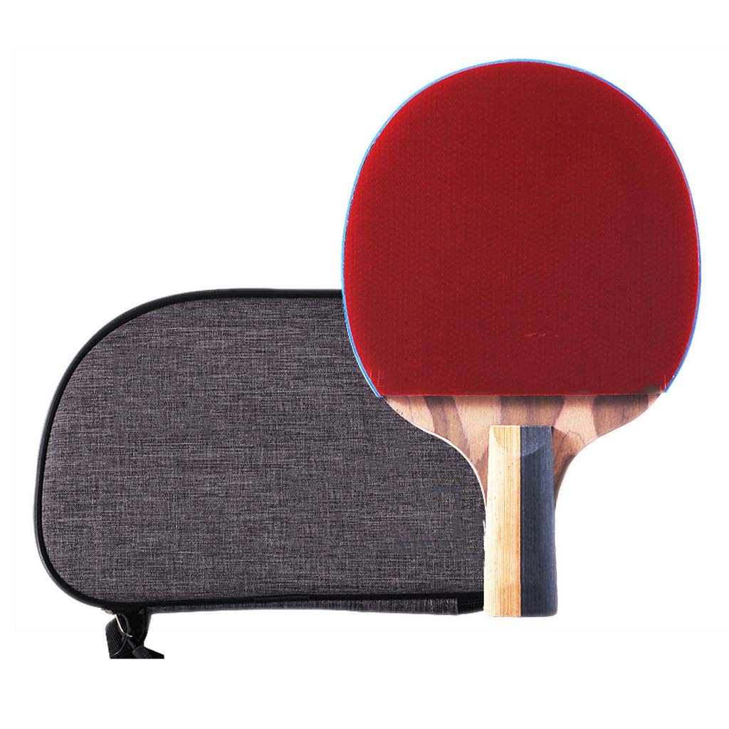 Table Tennis Bats, Ping Pong Paddle Single Shot Professional Racket Table Tennis(Red,Straight Shot)