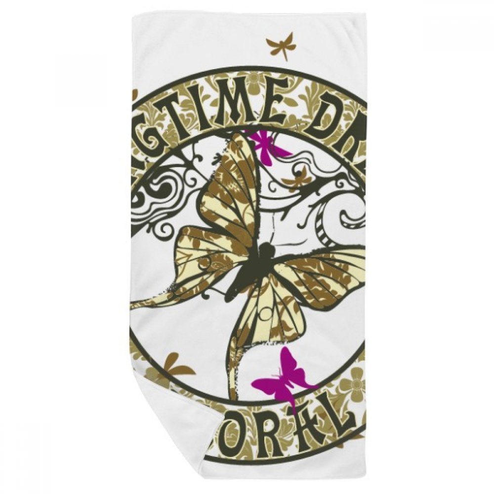 Serviette de toilette imprimé lettre de haute précision DIYthinker 35x70cm