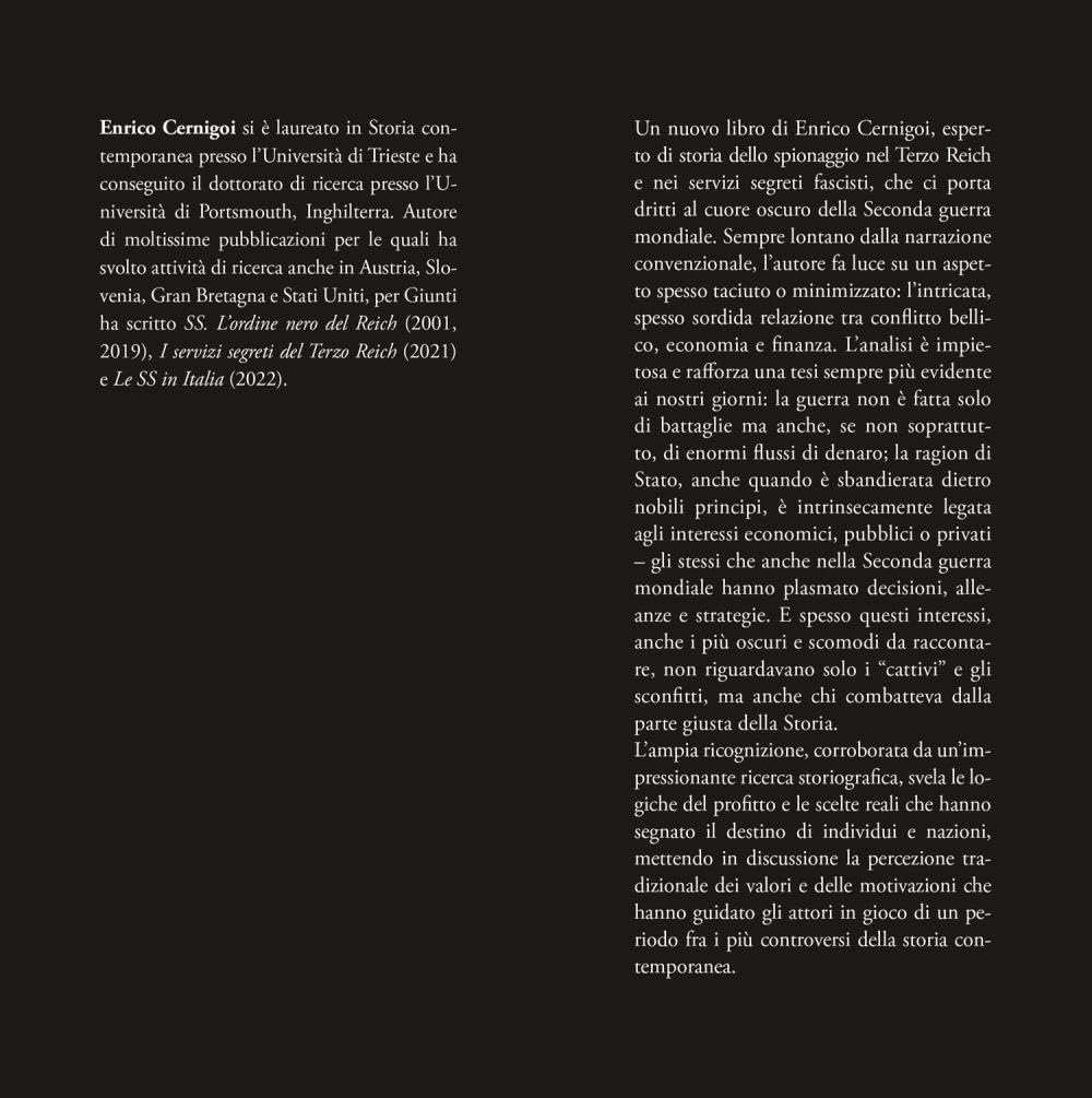 Soldi e sangue. Economia di guerra e servizi segreti: la rete invisibile tra nazisti e alleati