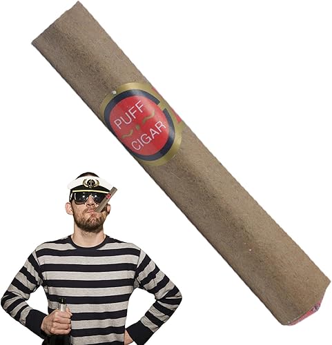 Miniatura 9 de GUANGLU Faker Cigars, cigarros falsos de simulación de 6.3 pulgadas para cosplay, decoración de cigarrillos seguros y divertidos, regalo de broma