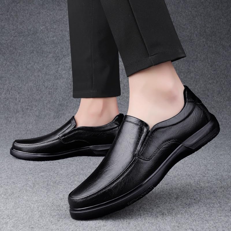 Men's Casual Rubber Shoes Flat-Soled Slip-on Shoes Warm wear-Resistant Round-Toed Comfortable Shoes for Men2