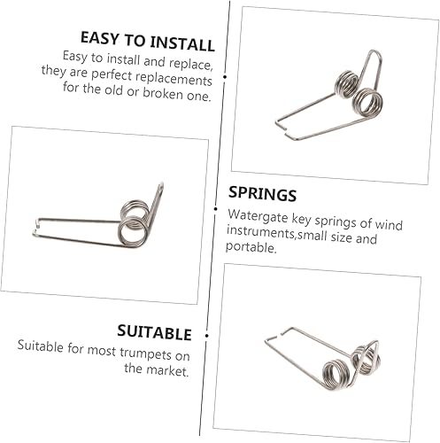 Miniatura 9 de SUPVOX Accesorios de trompeta de resorte para llave de agua, accesorios de trompeta de resorte, componentes de camarilla de drenaje de trompeta,