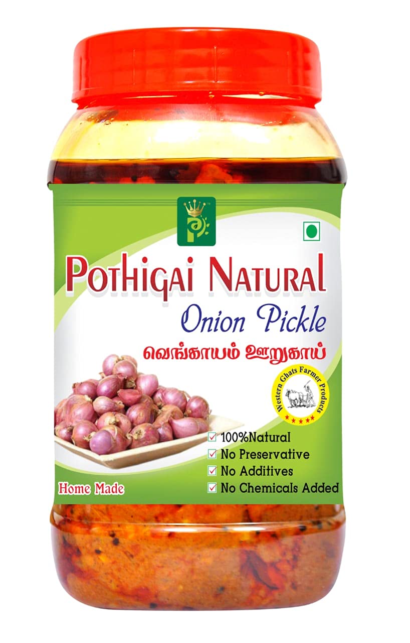 Pothigai Natural Onion Pickle 500g / Pure Home Made Pickle/No Artificial Flavour/No Artificial Colour/ No Preservatives/ 100% Natural (Pack of 1) (B09CQ6VKVT) Amazon Price History, Amazon Price Tracker