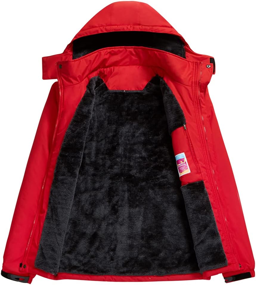 Men's Mountain Waterproof Ski Jacket Winter Windbreaker Warm Hooded Snowboarding Raincoat Jackets - Image 5