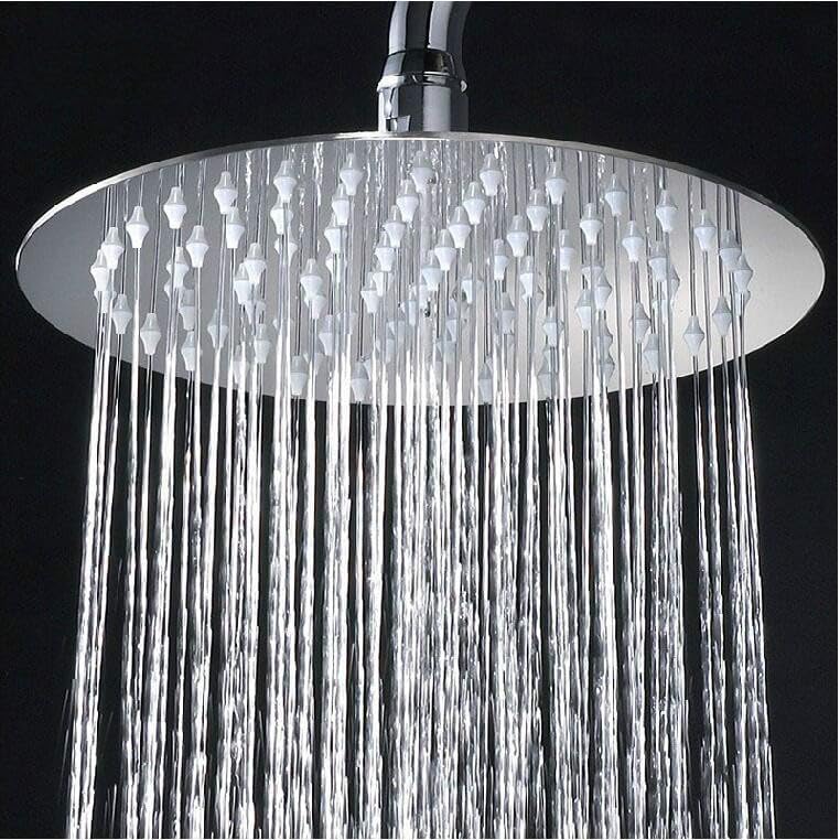 Jimdoayo 8-Inch Fixed Rain Shower Head - Ultra-Thin High-Pressure Stainless Steel Chrome, For Luxurious Home Or Hotel Bathroom Experience - View #8