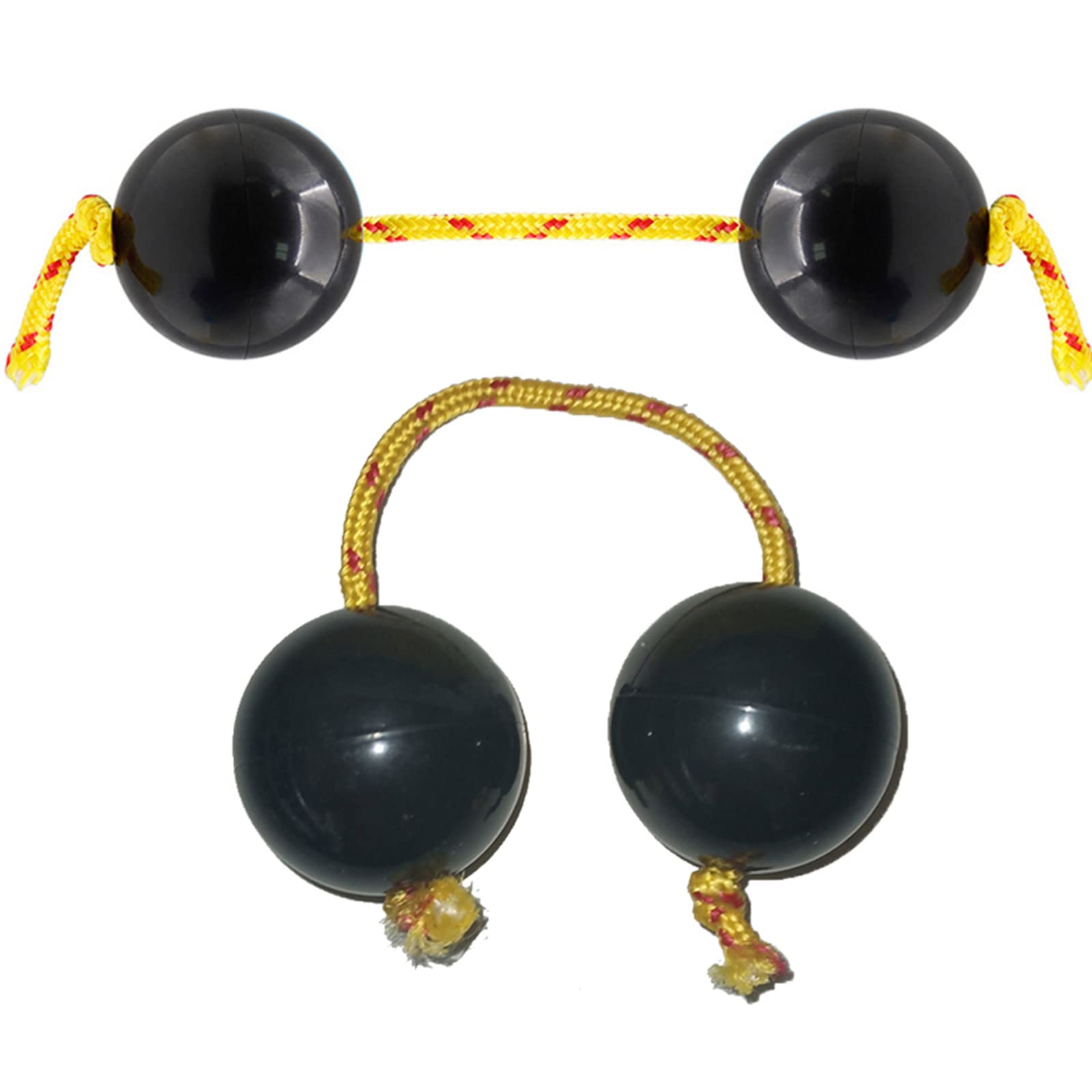 2 Hand Shakers Kashaka Instruments, Aslatuas Rhythm Balls, Abs Kashaka Musical Egg Shakers, African Rattles, Double Gourd Percussion, Accompaniment Percussion Black (98-01)