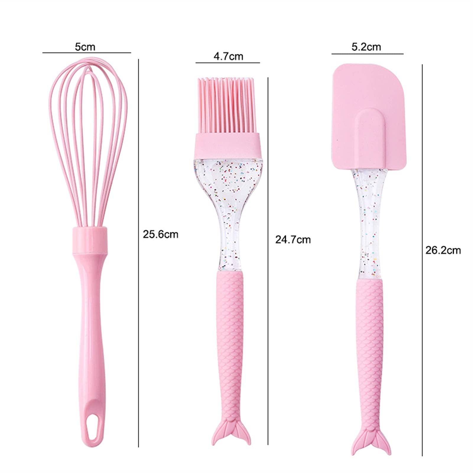 Espatula Cocina Horneado de 3 piezas Set de espátula Silicona Espátula Cepillo batidor de batido Pastelería Herramienta Pastel de hielo Espátula para cocinar para hornear Mezcla Espatula Reposteria