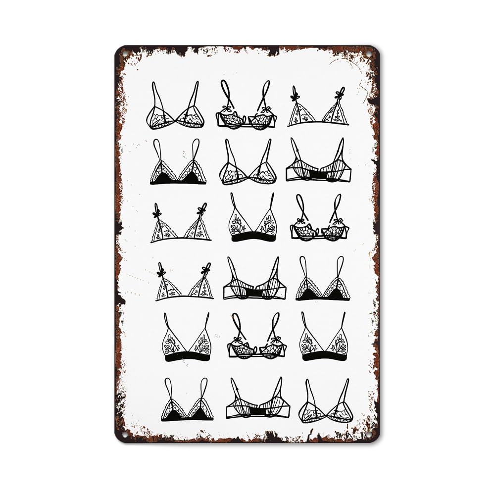 Daily Wear Themed Retro Sign 8x12 Inch, Aluminum Wall Plaque for Home Leisure Area Decoration