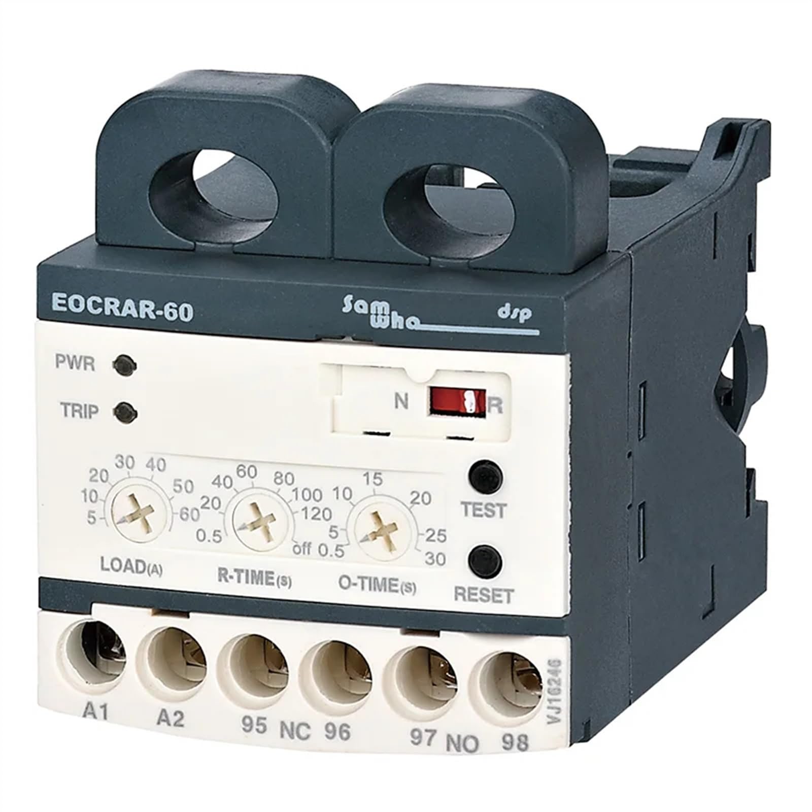 Relè di sovraccarico elettronico con ripristino automatico EOCR-AR Relè di sovraccarico termico della protezione del motore (Un:24-260VAC/DC)(Size:5-60A)