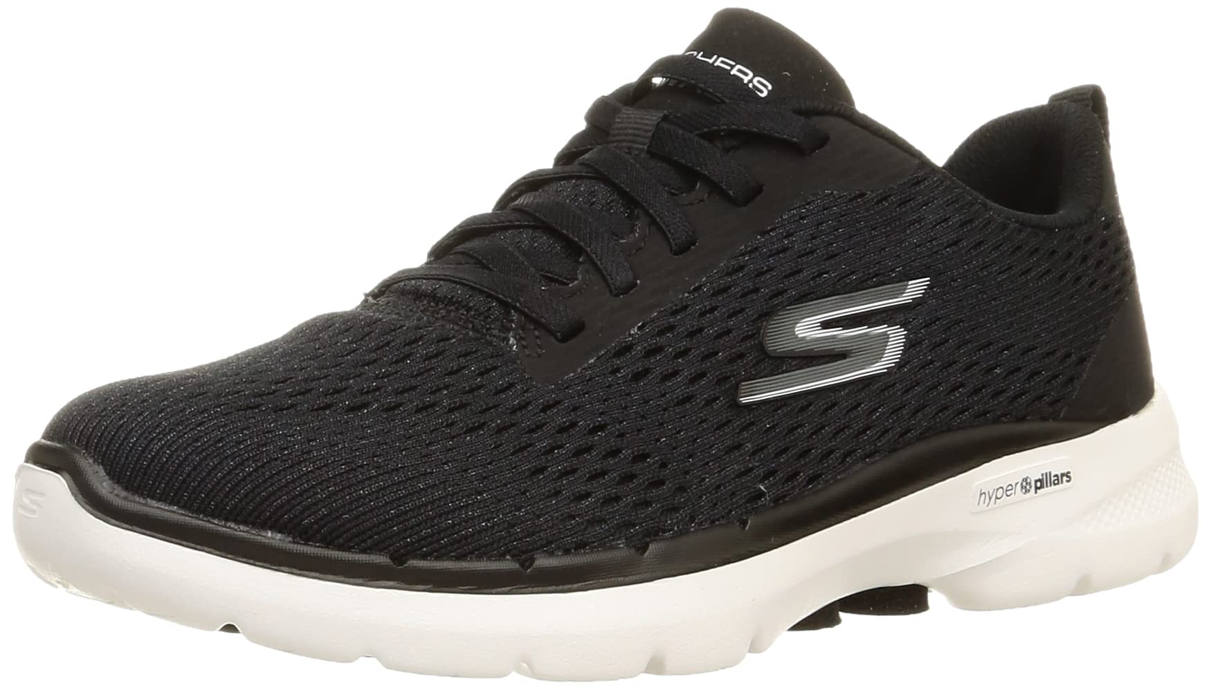 Skechers Womens Go Walk 6 - Bold Vis Walking Shoes Vegan High-Rebound Ultra-Lightweight Hyper Pillar Technology Black - 5 UK (124512) (B09PZ8C83V) Amazon Price History, Amazon Price Tracker