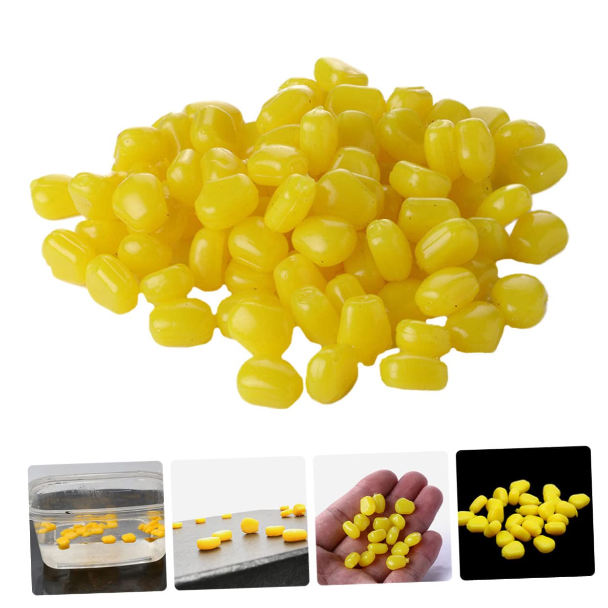 YARNOW Cebo De Maíz Que Se Hunde Señuelo De Pesca Falso Señuelos De Pesca Cebos De Pesca Flotantes De Maíz Artificiales Señuelos De Lubina Kit De Aparejos De Pesca Manivela