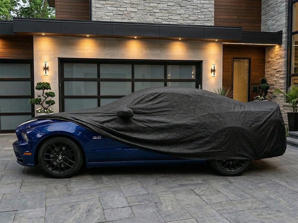 Custom Fit Car Cover for 2005-2014 Ford Mustang Black Covers