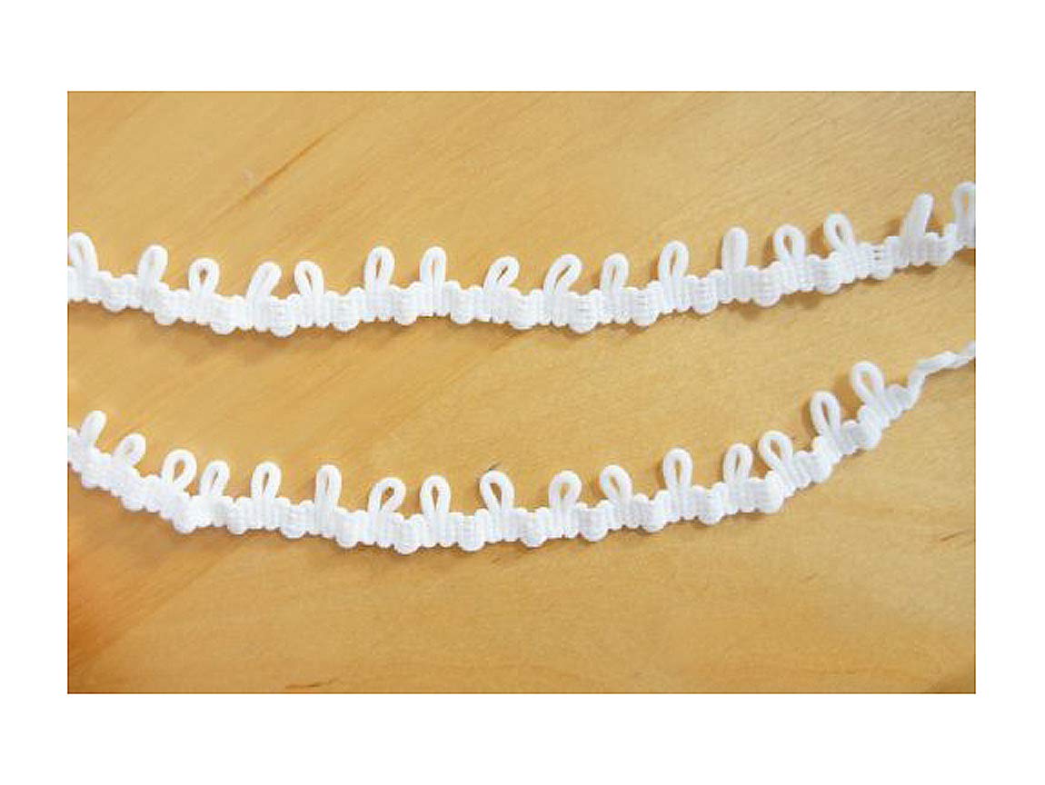 Ruban nylon loop blanc haute qualité pour finitions de robes de mariée