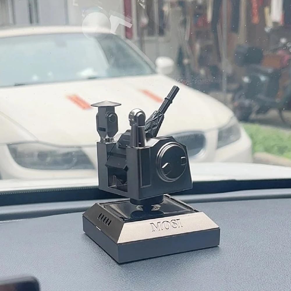 3Dプリントミリタリーモデル回転オーナメント、車のセンターコンソールの装飾、自宅用装飾アートワークモデルギフト、軍事愛好家へのギフト