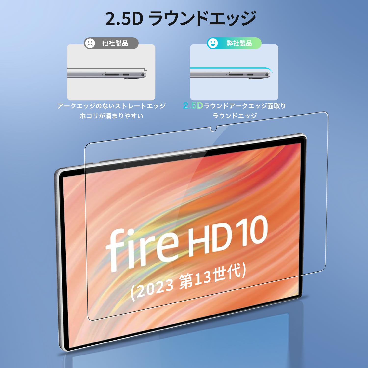 Amazon.co.jp: 【1枚セット】Fire HD 10 (2023 第13世代) 10.1インチ
