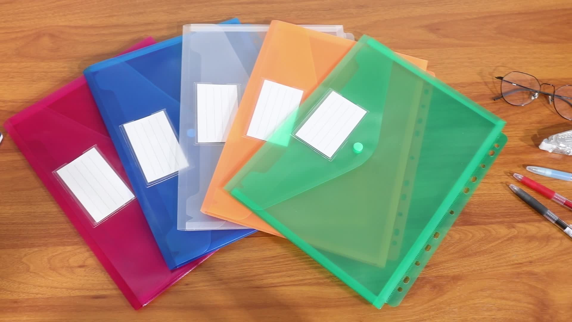 4 Pezzi Cartelline Portadocuenti A4, Porta Docuenti A4 con 6 Tasche