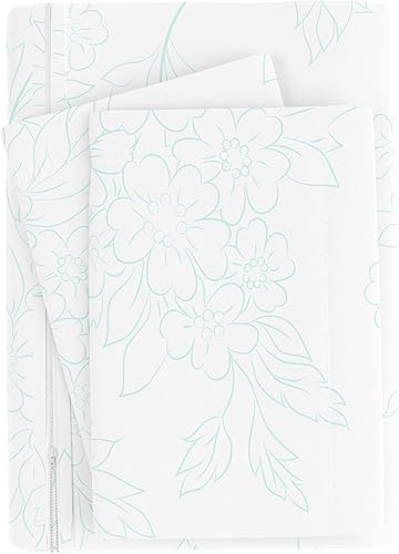 Miniatura 4 de Merit Linens Juego de funda de edredón tamaño Queen con patrón y pliegues | Juego de edredón suave, ligero y transpirable de 3 piezas | Cierre de