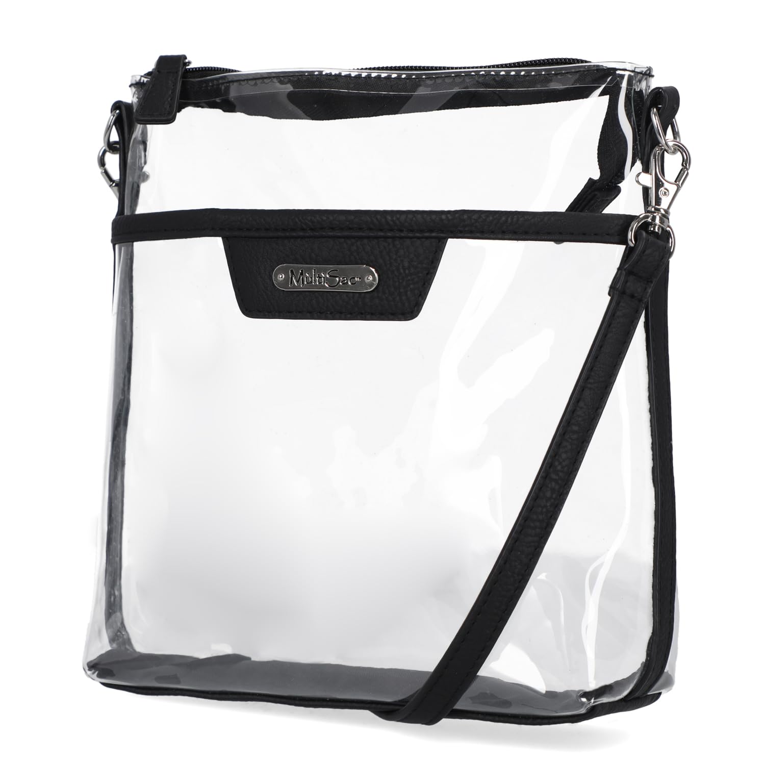 MultiSacClear Crossbody Bag Stadium Approved Clear Purse Messenger Bag Concert Sports Festivals, Clear