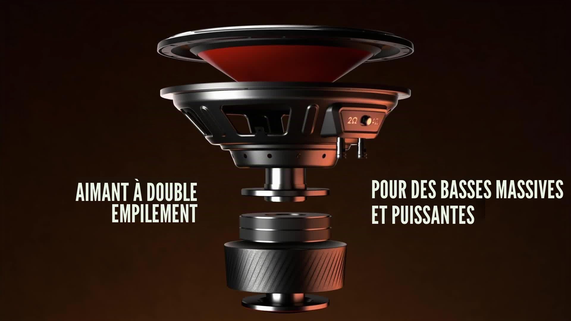 JBL Club 1200SSL Caisson de Basses Passif pour Voiture, 12", boîtier Plat fermé avec Membrane Passive, Robuste et Peu encombrant, Caisson de Basses Passif, 1200 W, avec Pilote en Aluminium pour des