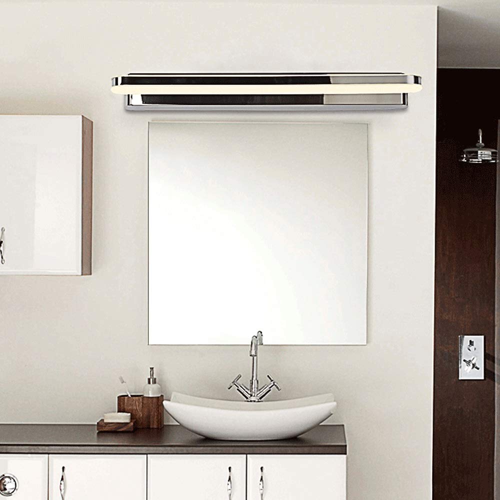 Luce per specchio cosmetico LED 40CM Specchio per trucco Luci anteriori Lampada da parete per specchio da bagno 8W Bianco caldo 3000K Apparecchio di illuminazione per armadietto [Classe di efficienz