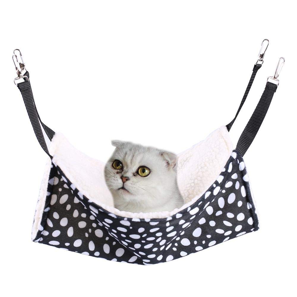 Hamkaw Cat Hammock Bed Reversible Comfortable Cage