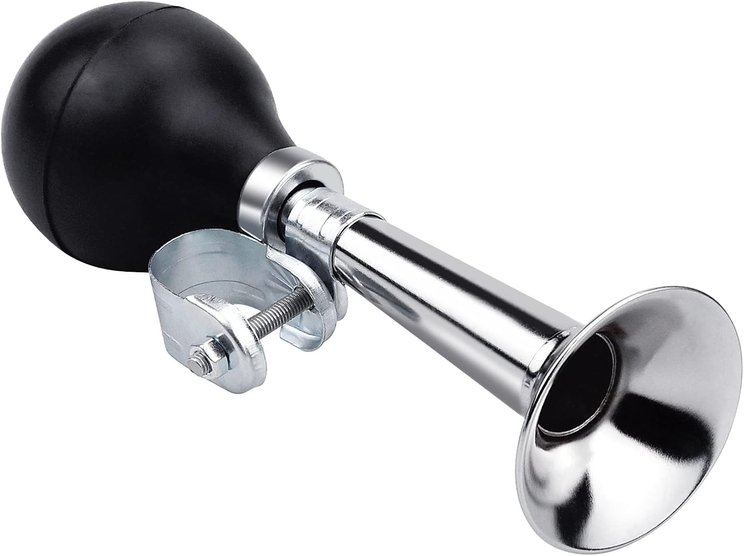 JACMKEON Classic Bike Horn, Retro Metal Air Horn, Traditional Bicycle Horn for Adults and Kids Twist Loudspeaker Siren Hooter, Black