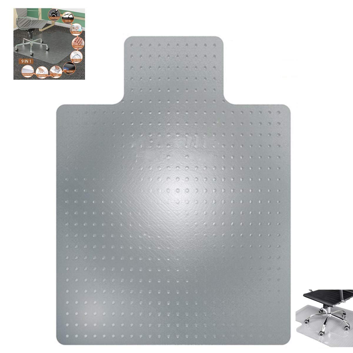 Chair Mat Transparent Mats for Chairs Floor Chair Mat Mat for Office Chair Premium Studded Chair Mat for