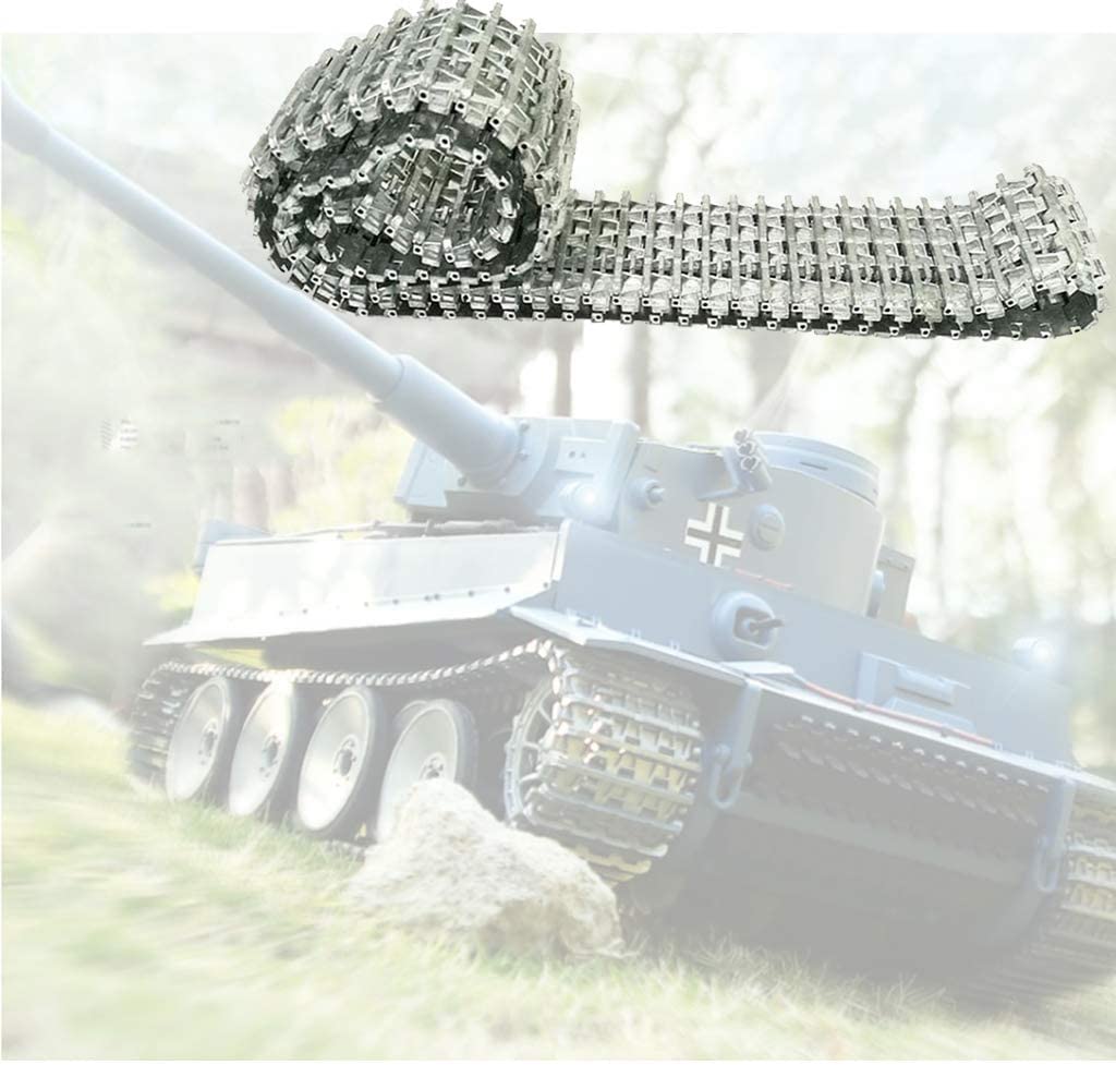 Rc- Carro Armato ad Alta velocità telecomandato 1/16 RC Parti di aggiornamento Pista in Metallo Adatta per Telaio Auto Heng Long 3818 Tiger Tank