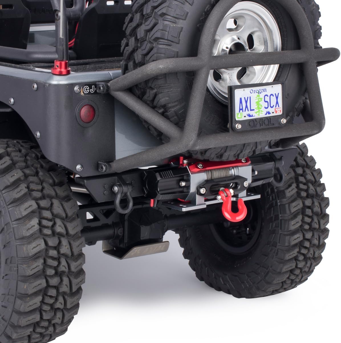 CNC Dual Motor Metal Simulated Winch for 1/8 1/10 RC Crawler Car TRX4 SCX10 RC4WD D90 KM2 Upgrade Parts