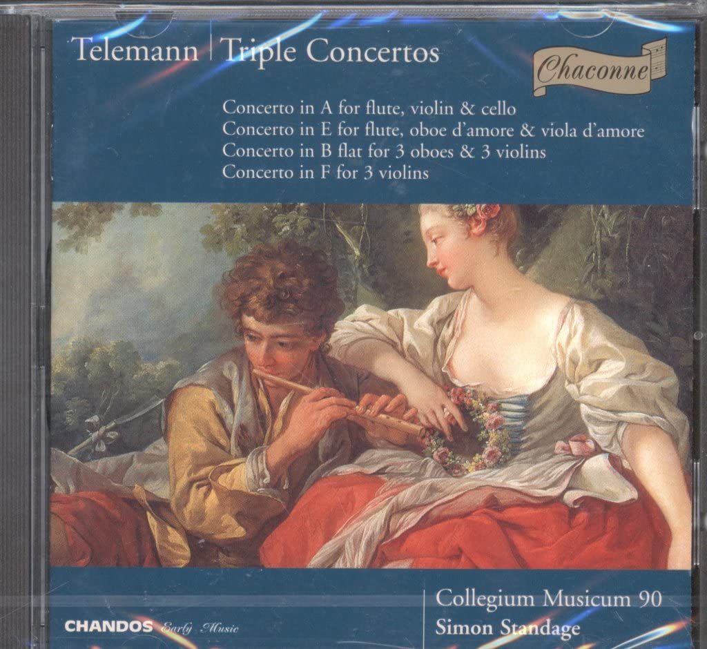 Triple Ctos [Audio CD] Robson; Weiss; Forbes; Comberti; Earle; Standage; Coe; Brown;; Telemann Georg Philipp and Simon Standage