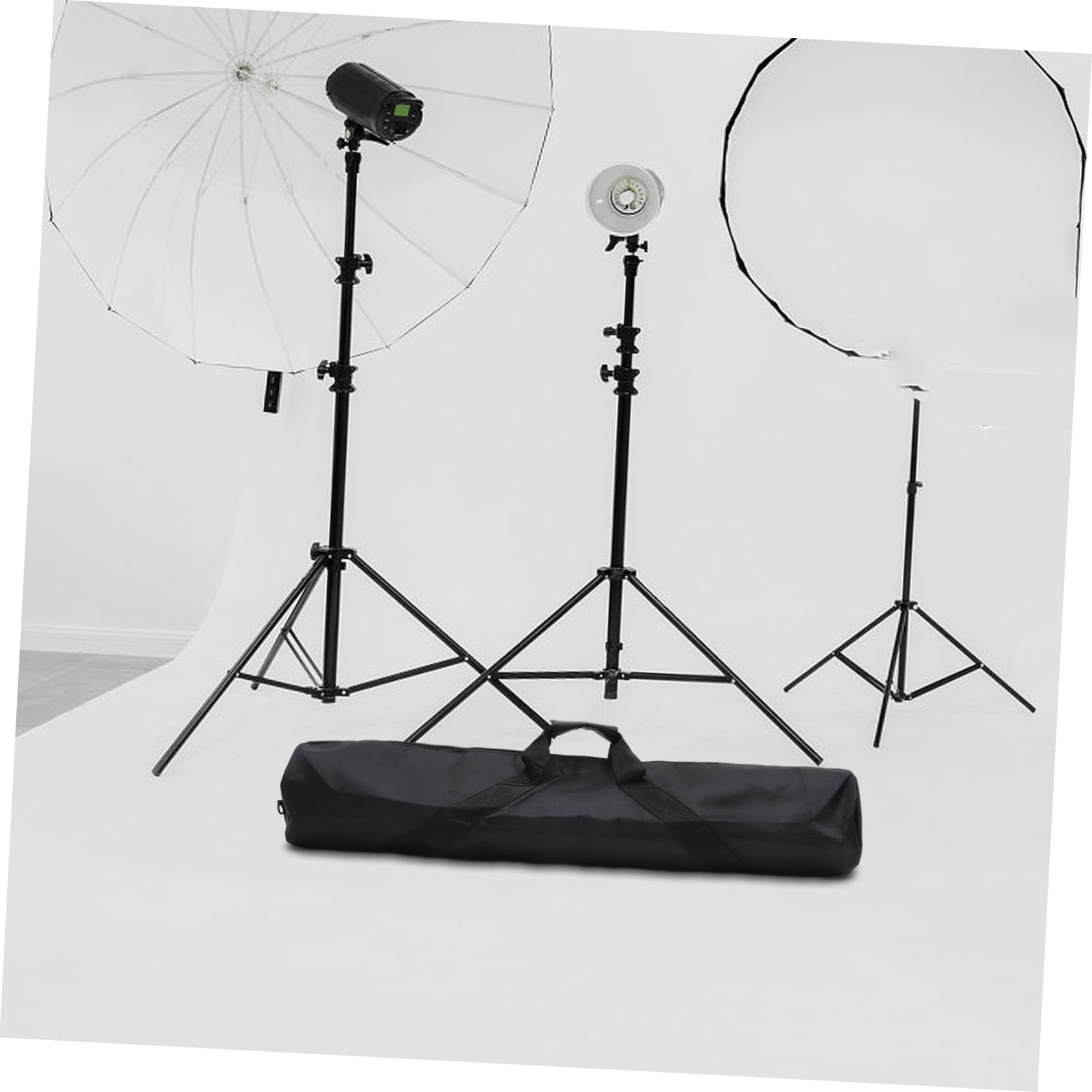 BESTonZON Schwarze Stativtragetasche aus Oxford und Nylon mit Tragegriffen | Schulterriemen, für Boom Stand und Zeltstange, für Live Streaming und Fotografie