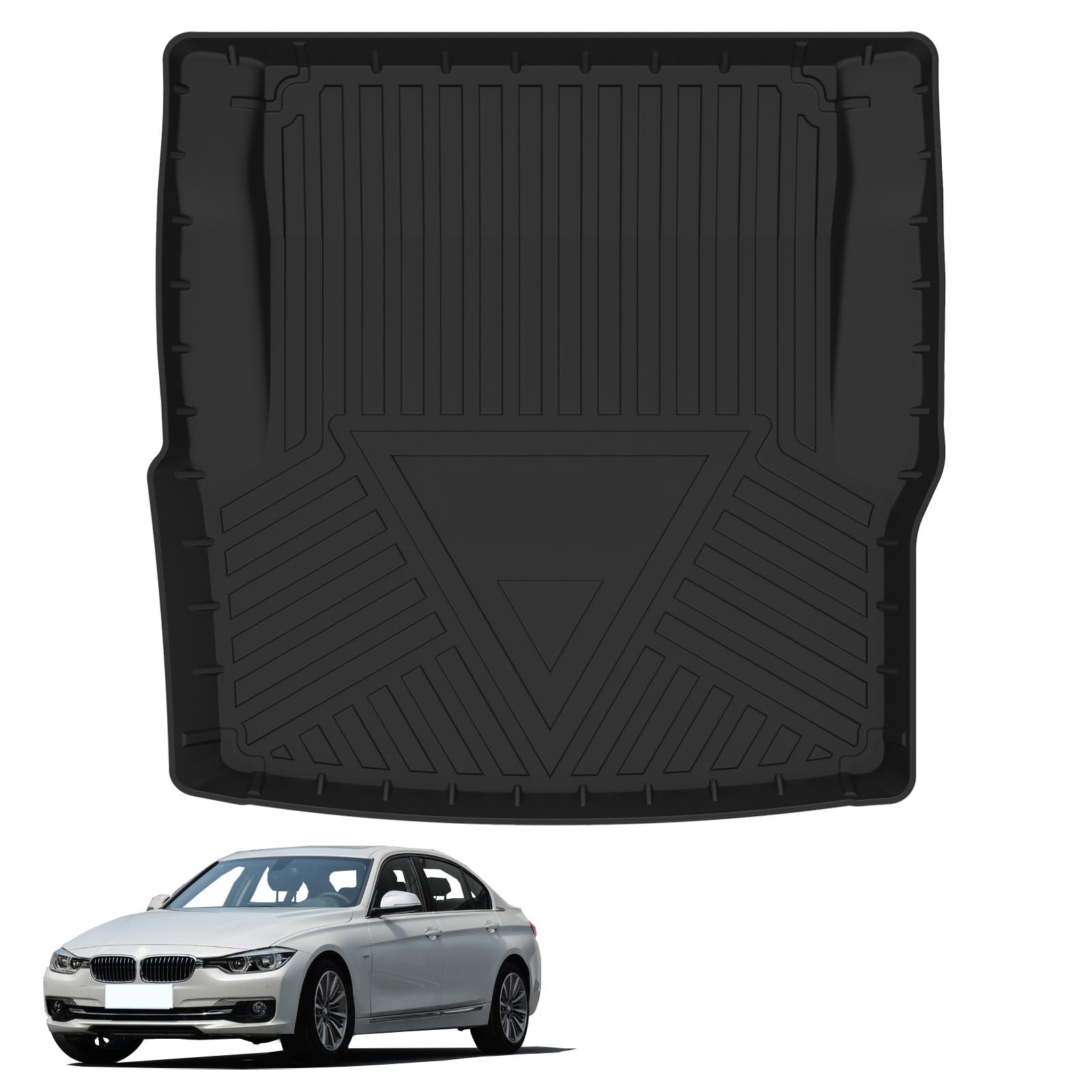 Tapis de coffre caoutchouc compatible BMW Série 3 2012-2018 - 7