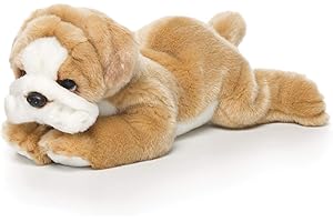 Nat and Jules Laying English Bulldog Stuffed Animal