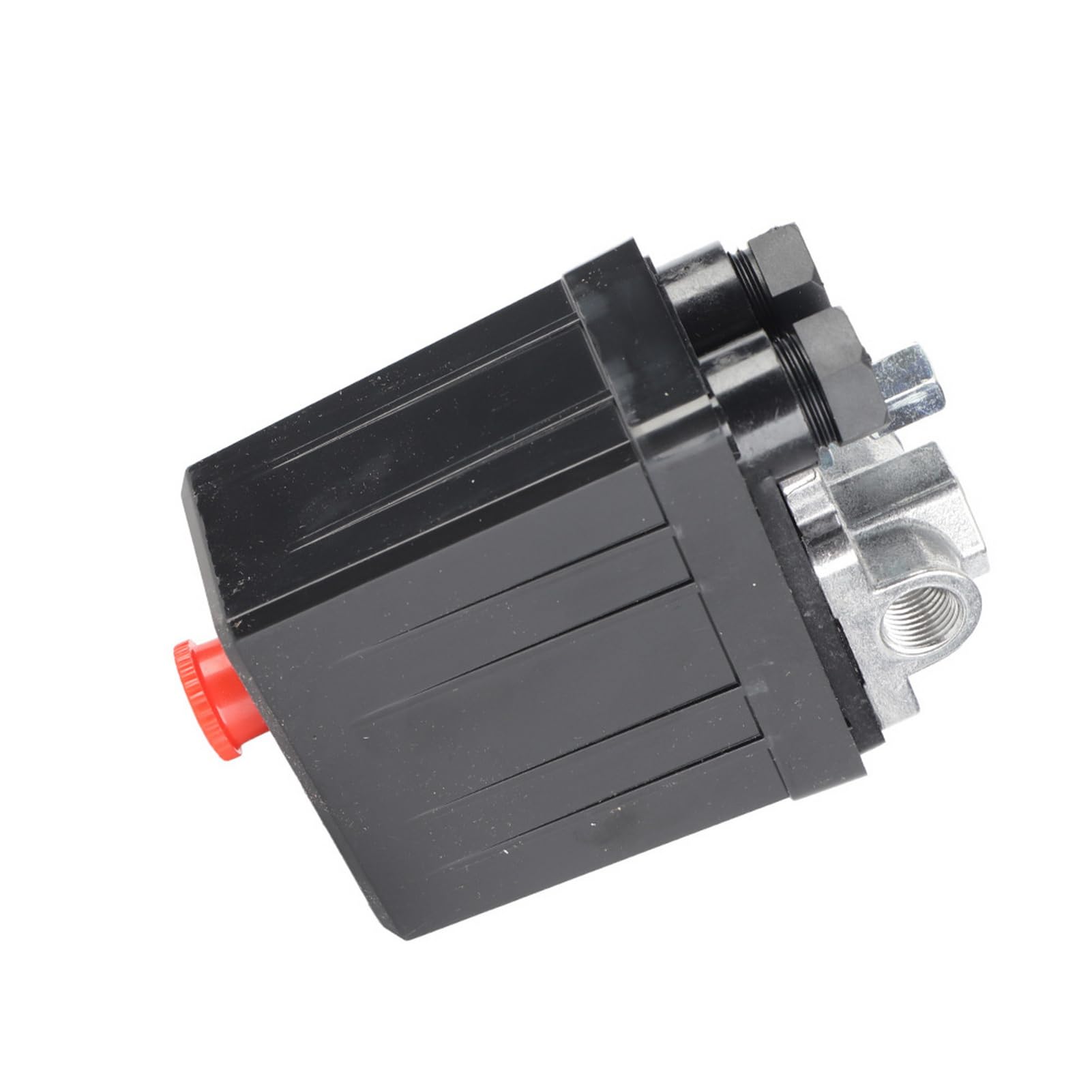4 Przyłącza Wyłącznik Ciśnieniowy Sprężarki Powietrza, 240V 16A 90-120Psi Wysokowydajny Przełącznik Zaworu Ciśnieniowego Sprężarki Powietrza 1/4 "Regulator Z Gwintem Wewnętrznym