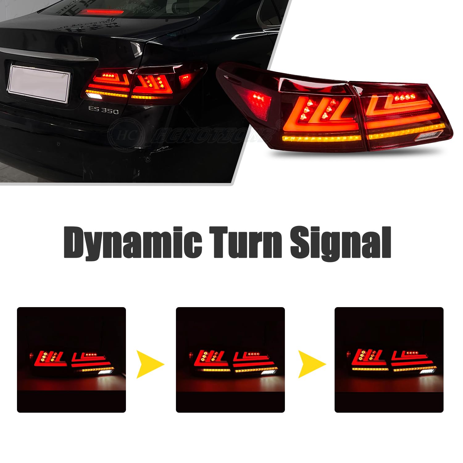 Amazon.com: HCMOTIONZ HCmotion Tail Lights For Lexus ES350 ES240