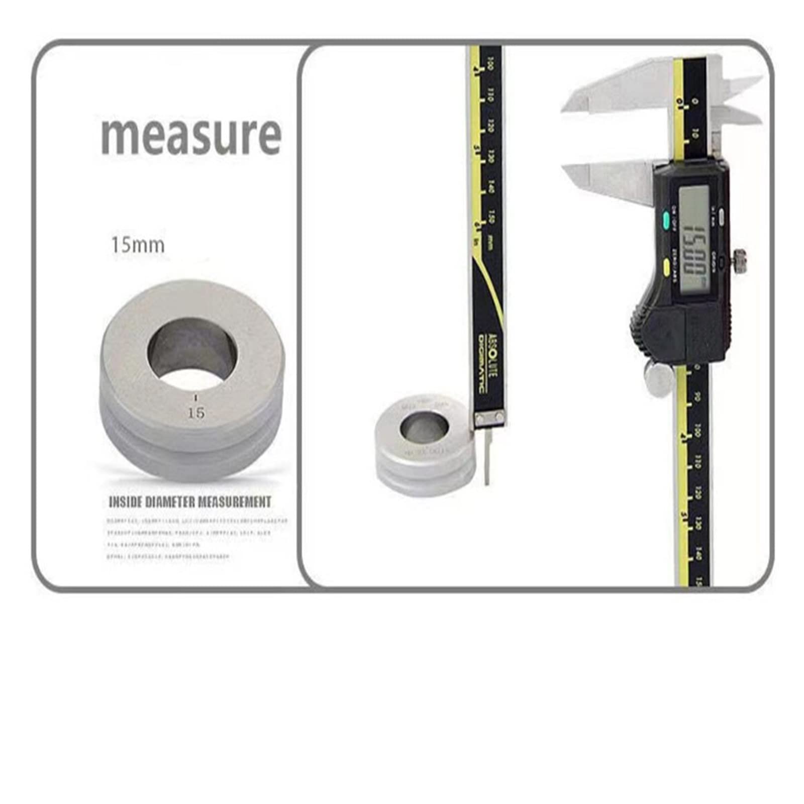 Calibrador Digital LCD CNC, 6, 8, 12, 150mm, 200mm, 300mm, calibrador electrónico Vernier, Regla de Herramientas de Taller mecánico de medición(150mm)