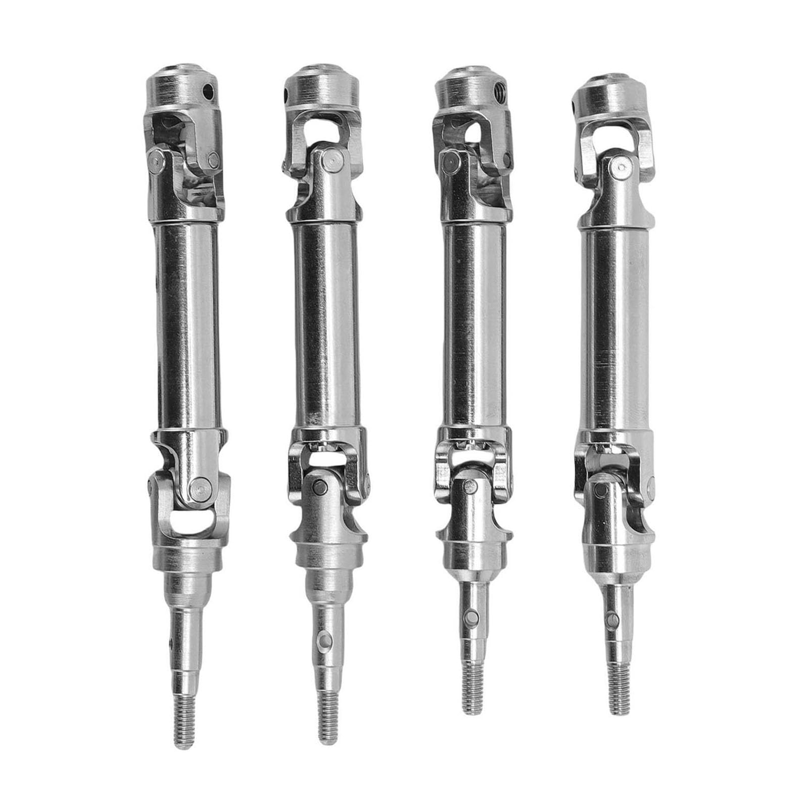 Set di Alberi di Trasmissione CVD Anteriori e Posteriori Set di Assi per Alberi di Trasmissione per Auto RC in Metallo per Fiesta ST Rally 1 10 4X4 Auto RC Senza Spazzole Installazione (SILVER)