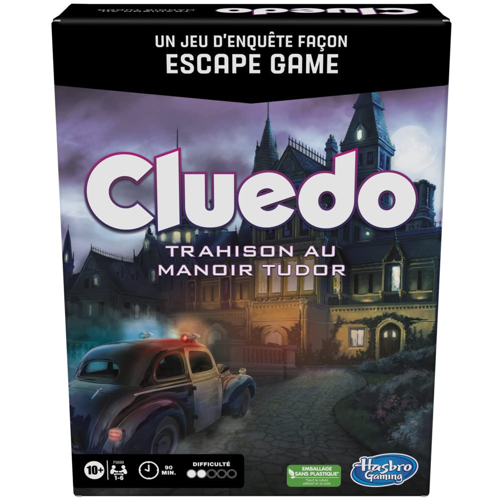 Hasbro Gaming CLUEDO Escape Tudor Manor - French Version, Multicolor