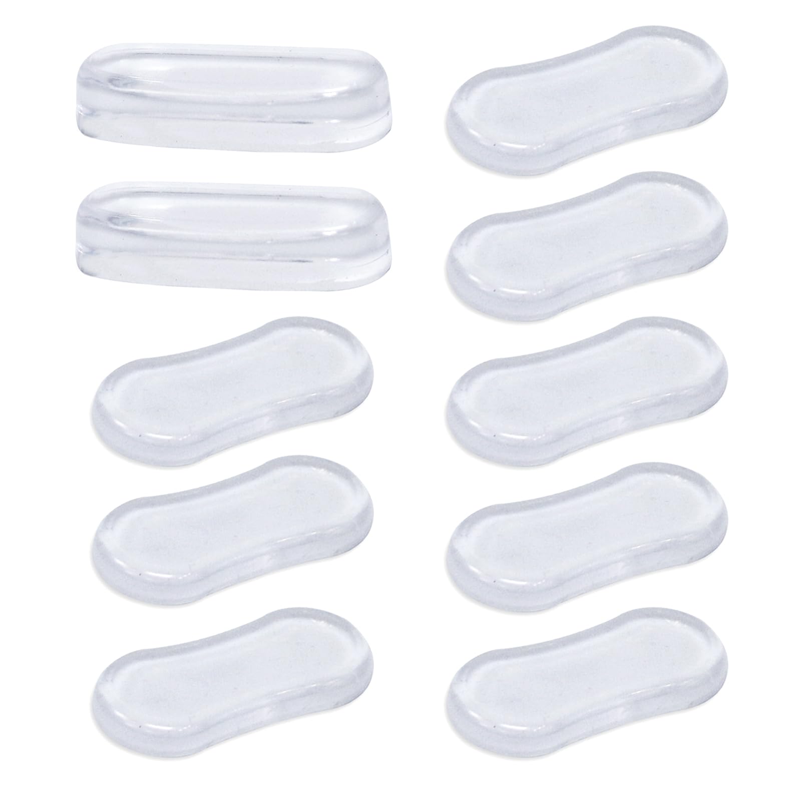 Yytol Clear Toilet Seat Buffers, 10 Pcs Adhesive Toilet Seats Lid Bumpers Replacement Cushioning Pads Wc Seat Buffer For Home