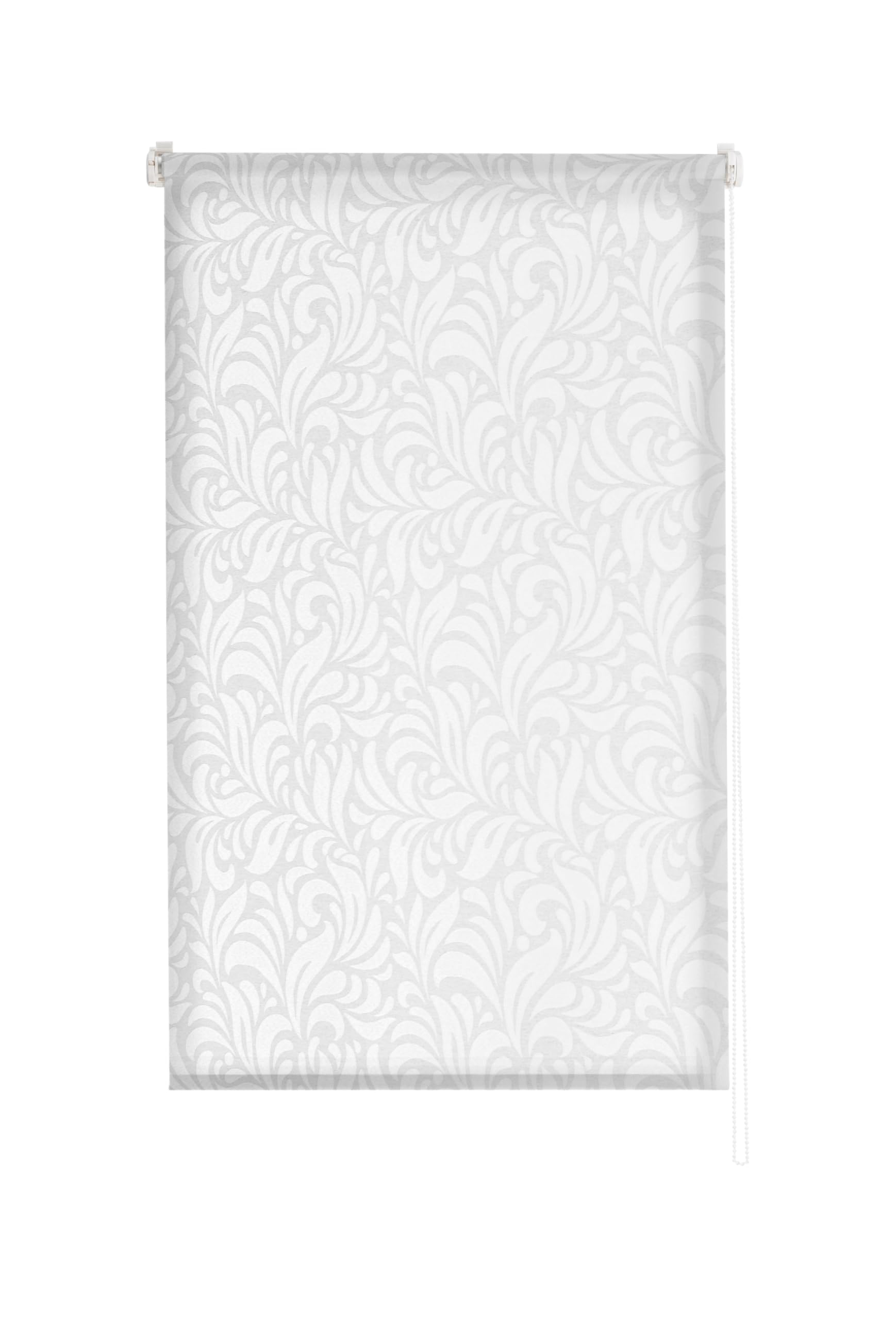 Estoralis | MYRCELLA | Roleta zwijana | Nowoczesny design | Bez wiercenia Żakardowe Półprzezroczysty | Kolor | Biały | 55 x 150 cm (szer./wys.) tkanina rozmiar 52 x 150 cm | Rolety okienne i drzwiowe