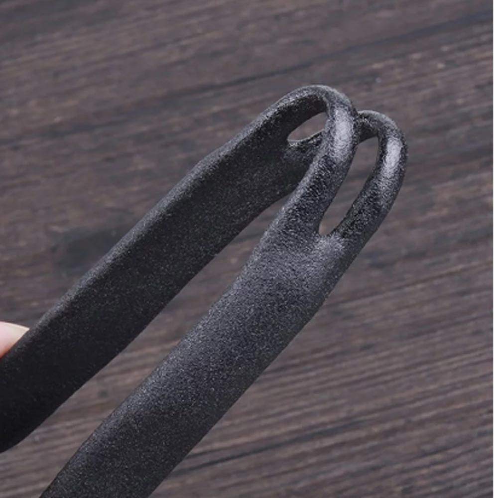 Pinzas para alimentos con mango de silicona, pinzas para hielo, pinzas para ensalada, parrilla para barbacoa, servicio de cocina multifuncional, pinzas para cocinar, accesorios para barra (7 pulgadas