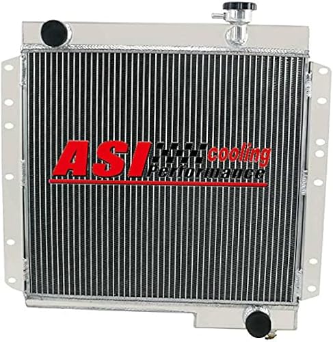 ALLOYWORKS Radiador de aluminio de 3 filas para Toyota Land Cruiser FJ40 FJ45 3.9 4.2 1969 1970 1971 1972 1973 1975 1976 1977 1978 1980 Toyota Land