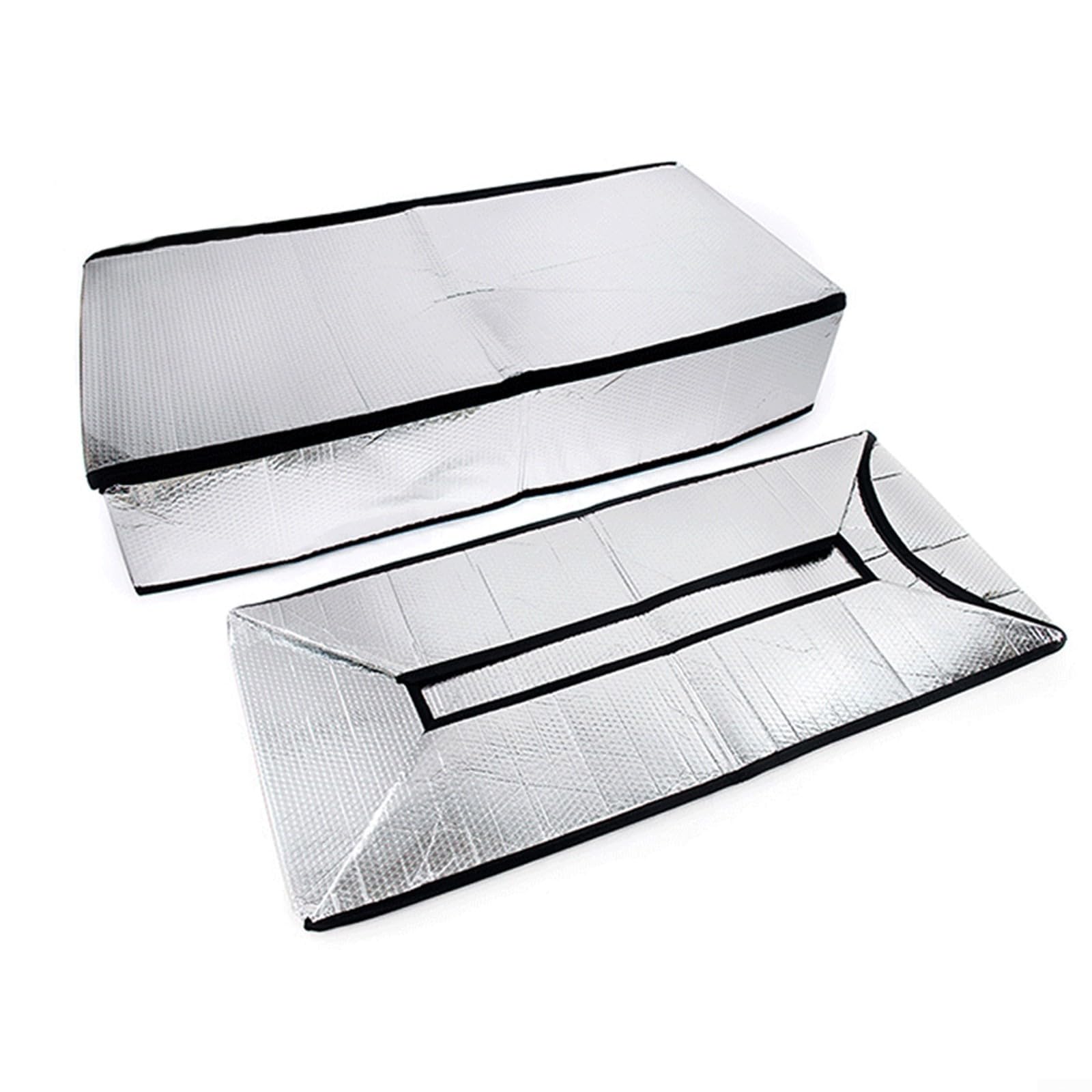Attic Stair Insulation Cover with R14 Aluminum Foil Bubble Insulation, Fireproof Attic Door Insulation Blanket for Year-Round Energy Savings, 25" x 54" x 11", Silver