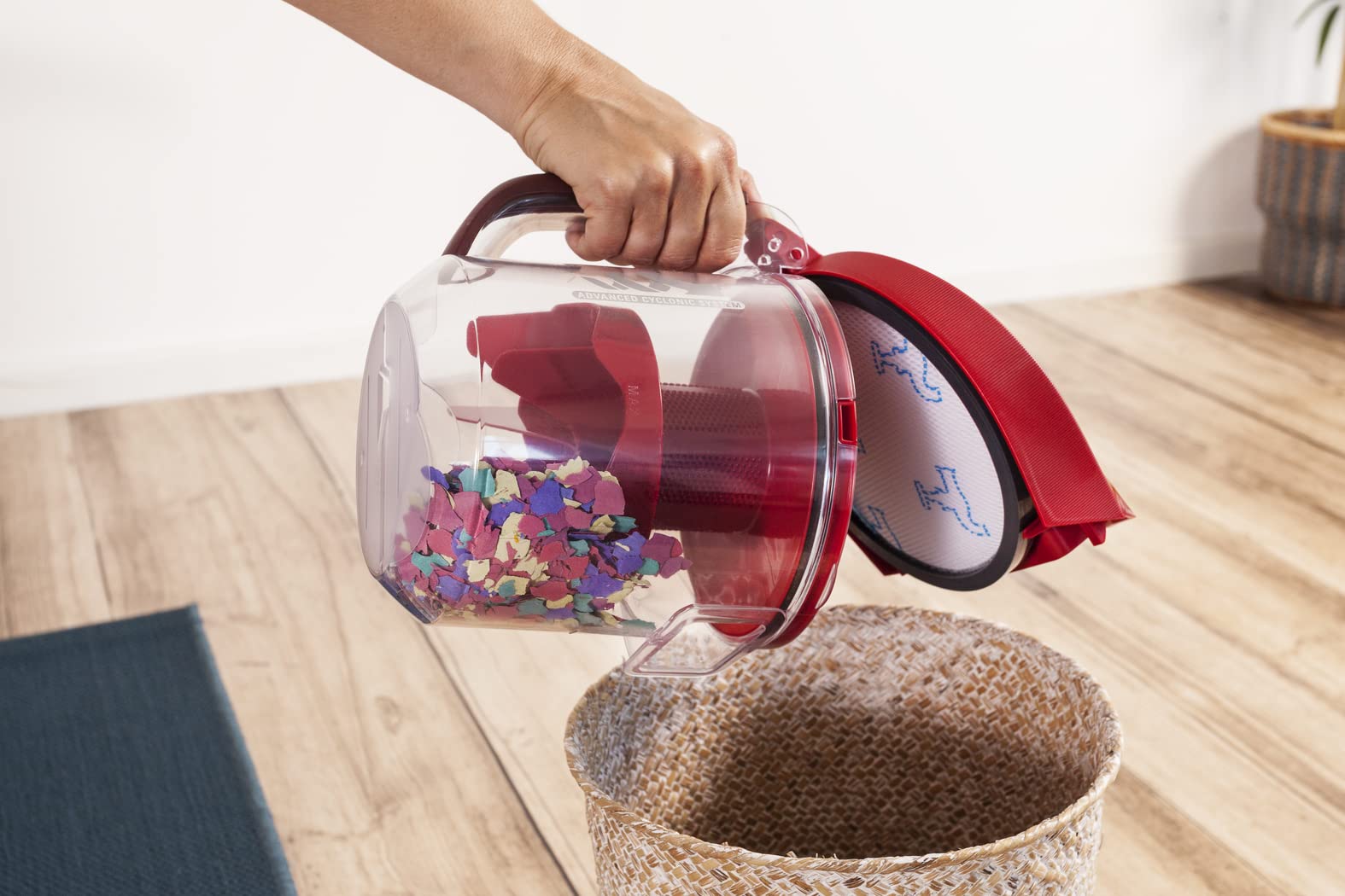 Rowenta - Aspiradores con Cable sin Bolsa Compact Power XXL Parquet Rojo (Reacondicionado)